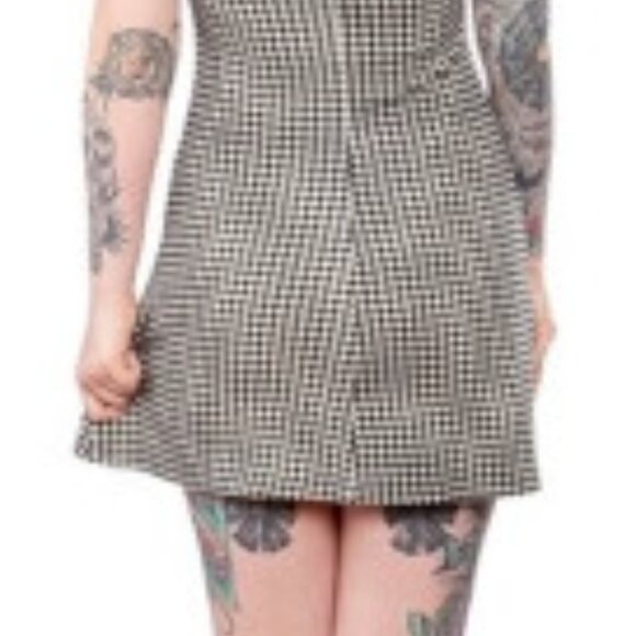 Sourpuss Black and White Houndstooth Mod Dress - Picture 2 of 10